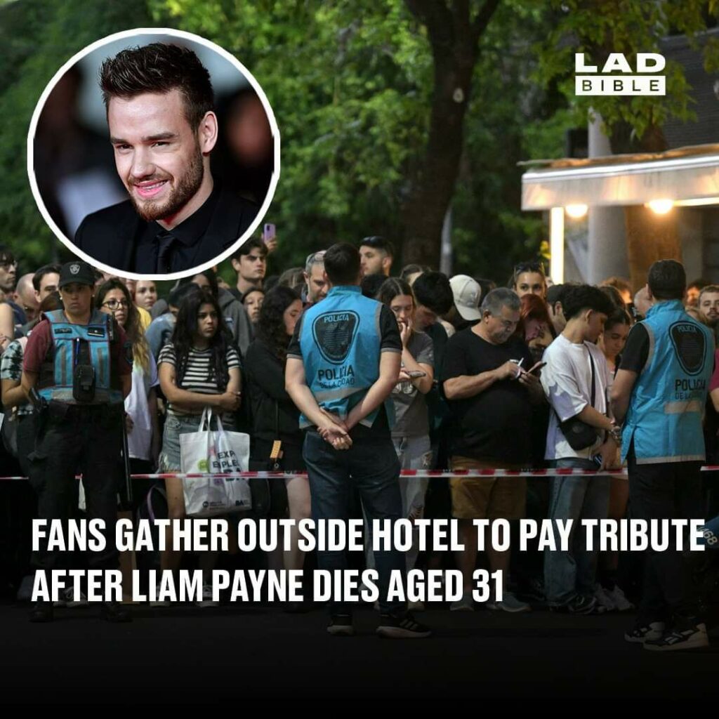 Fans gather outside hotel to pay tribute after Liam Payne dies aged 31